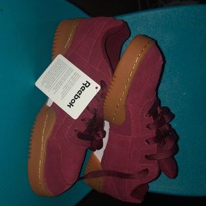 Burgundy Reebok Shoes